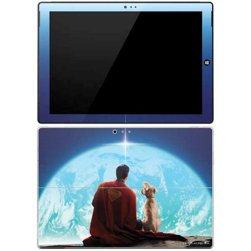 Superman 2025 Superman & Krypto watch the Earth Surface Pro 3 Skin